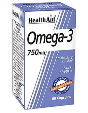 HEALTH AID OMEGA 3 750MG 60 CAPSULES