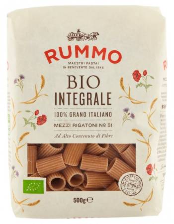 RUMMO MEZZE RIGATONI INTEGRALE 500G