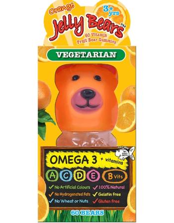 JELLY BEARS OMEGA 3 ORANGE 60 GUMMIES