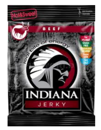 INDIANA JERKY BEEF HOT & SWEET 25G