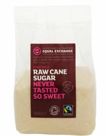 EQUAL EXCHANGE RAW CANE SUGAR 500G