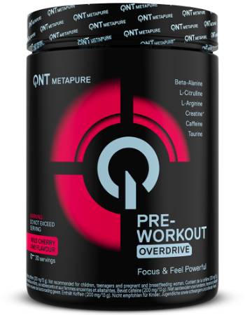 QNT OVERDRIVE PRE WORKOUT 390G | WILD CHERRY LIME