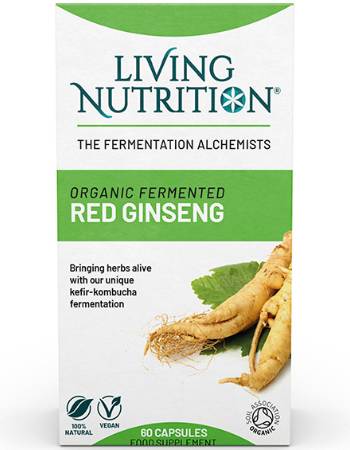 LIVING NUTRITION ORGANIC FERMENTED RED GINSENG  60 CAPSULES