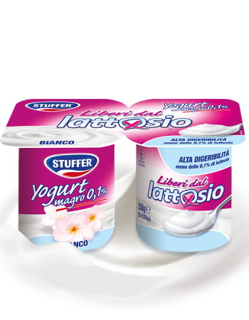 STUFFER LACTOSE FREE PLAIN YOGURT 2 X 125G