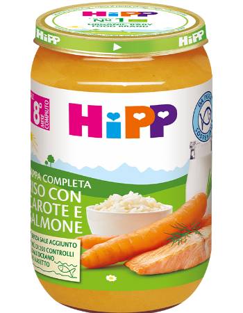 HIPP RICE CARROT & SALMON 220G