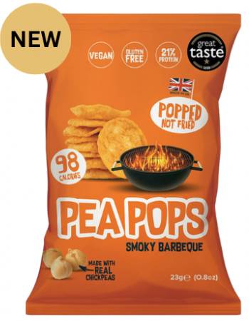 PEA POPS SMOKEY BBQ CHICKPEA SNACK 23G