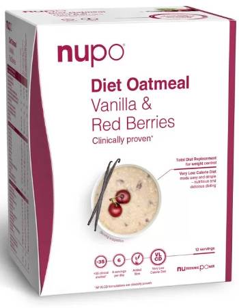 NUPO DIET OATMEAL VANILLA & RED BERRIES 21 SERVINGS