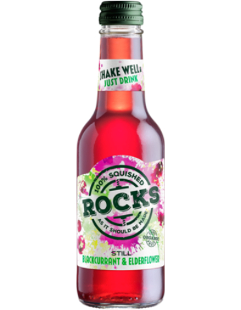 ROCKS BLACKCURRANT & ELDERFLOWER DRINK 250ML