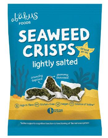 ABAKUS SEAWEED CRISPS LIGHTLY SALTED 18G