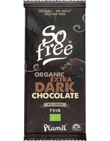 PLAMIL EXTRA DARK CHOCOLATE 80G