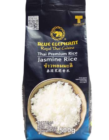 BLUE ELEPHANT JASMINE RICE 500G