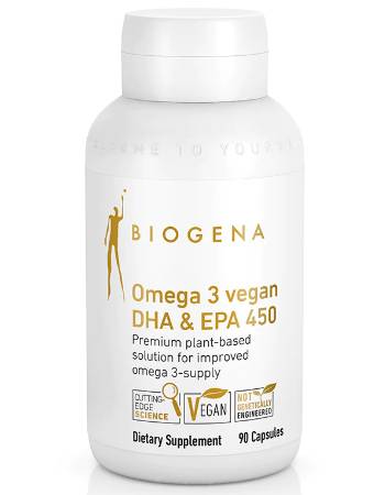 BIOGENA VEGAN OMEGA 3 90 CAPSULES | DHA & EPA 450MG