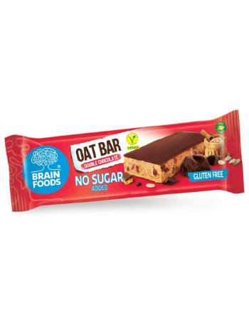 BRAIN FOODS DOUBLE CHOCOLATE OAT BAR 70G