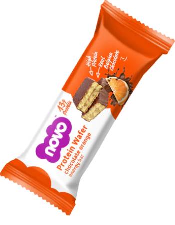 NOVO PROTEIN WAFER CHOCOLATE ORANGE 40G  | NEW