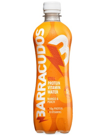 BARRACUDOS MANGO & PEACH PROTEIN WATER 500ML