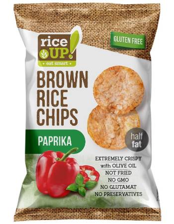 RICE UP BROWN RICE CHIPS PAPRIKA 25G