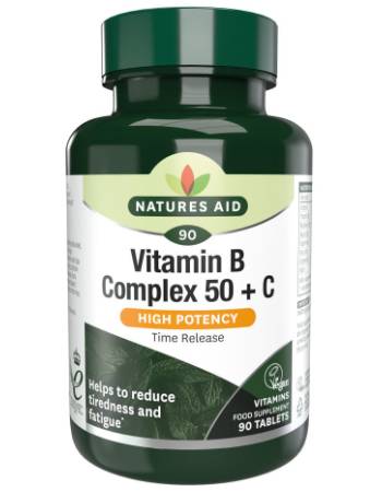 NATURES AID VITAMIN B COMPLEX 50 + C | 90 TABLETS