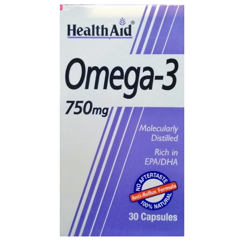 HEALTH AID OMEGA 3 750MG 30 CAPSULES