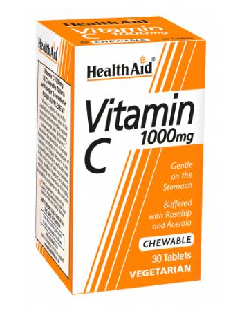 HEALTH AID VITAMIN C 1000MG (60 CHEWABLE TABLETS)
