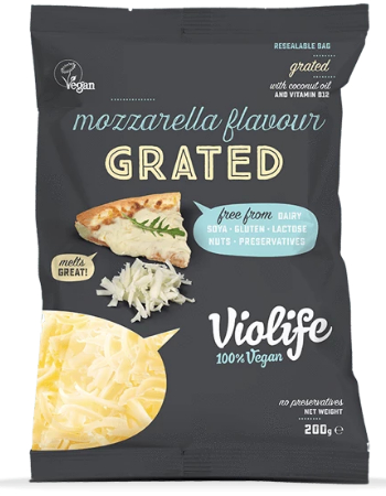 VIOLIFE GRATED MOZZARELLA 200G