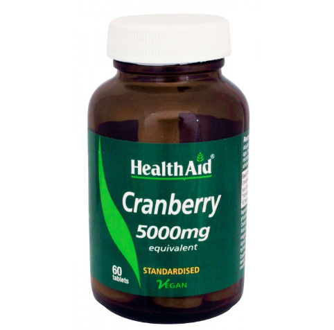 HEALTH AID CRANBERRY 5000MG 60 TABLETS