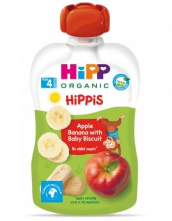 HIPP HIPPIS APPLE BANANA BABY BISCUIT 100G