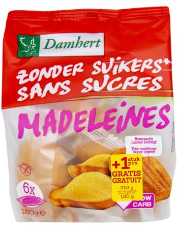 DAMHERT SUGAR FREE MADELEINES 180G