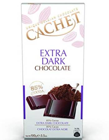 CACHET EXTRA PURE CHOC BAR 85% COCOA