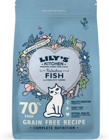 LILY'S KITCHEN DRY FOOD FOR CATS - FISH 200G