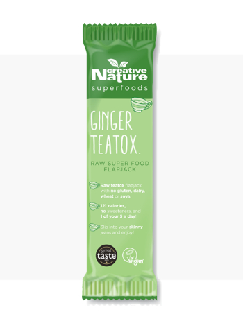CREATIVE NATURE GINGER TEATOX FLAPJACK 38G