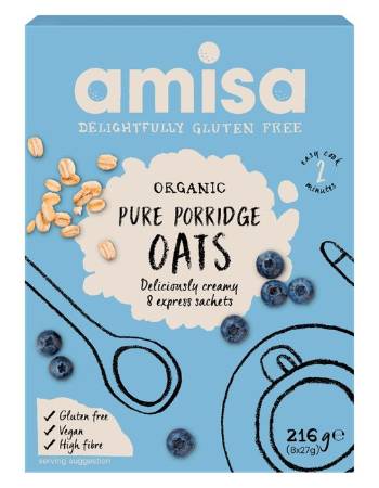 AMISA PURE PORRIDGE OATS SACHETS ( 8 X 27G)