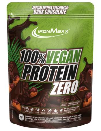 IRONMAXX 100% VEGAN PROTEIN ZERO 500G | CHOCOLATE