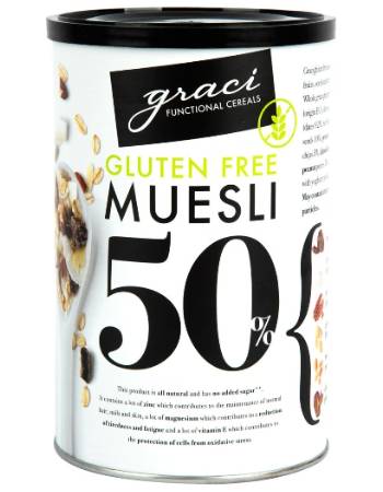 GRACI GLUTEN FREE MUESLI DRIED FRUITS & SEEDS 400G