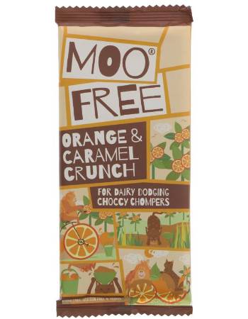 MOO FREE ORANGE & CARAMEL CRUNCH BAR 80G