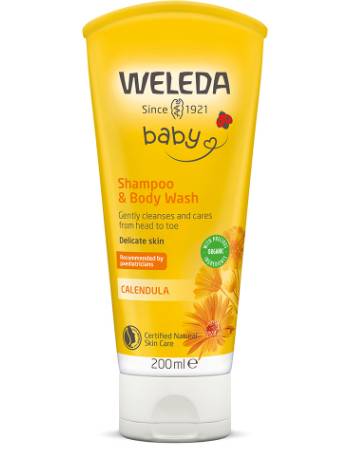 WELEDA BABY CALENDULA SHAMPOO & BODY WASH 200ML