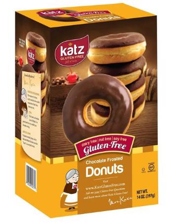 KATZ CHOCOLATE FROSTED DONUT 397G