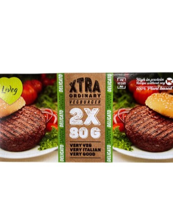 LIVEG XTRA DELICATE PEA  BURGER 160G