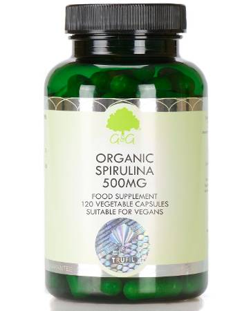 G&G ORGANIC SPIRULINA 500MG (120 CAPSULES)