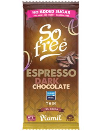 PLAMIL ESPRESSO DARK CHOCOLATE 80G