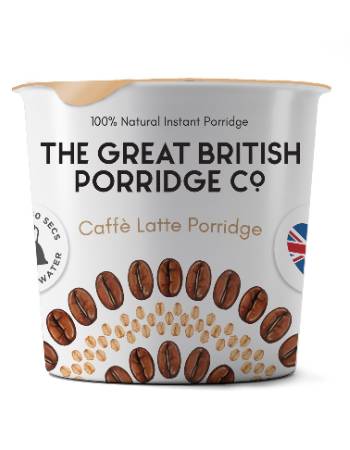 THE GREAT BRITISH PORRIDGE CO CAFFE LATTE 60G