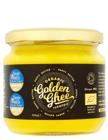 HAPPY BUTTER ORGANIC GOLDEN TURMERIC GHEE 300G