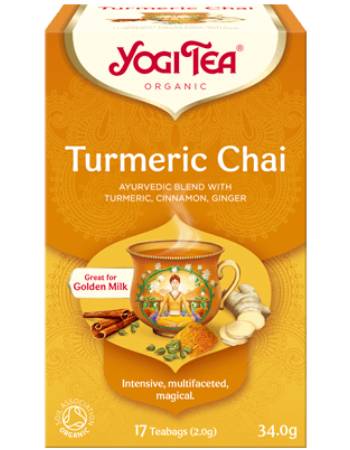 YOGI TEA TURMERIC CHAI (17 TEABAGS)