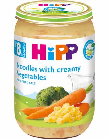 HIPP NOODLES WITH CREAMY VEGETABLES  220G