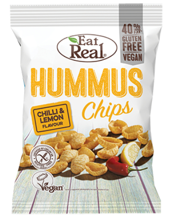 EAT REAL HUMMUS CHIPS CHILLI & LEMON 45G