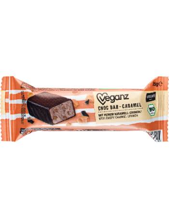 VEGANZ ORGANIC CARAMEL CHOCOLATE BAR 35G