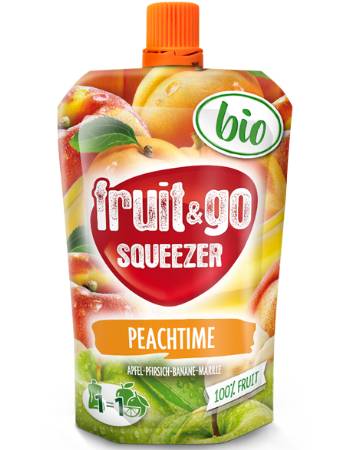 FRUIT & GO BIO PEACHTIME 100G | APPLE PEACH BANANA AND APRICOT