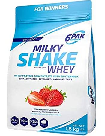 6PAK MILKY SHAKE WHEY STRAWBERRY 1800G