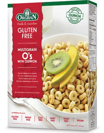ORGRAN MULTIGRAIN O'S WITH QUINOA 300G