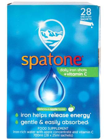 SPATONE  LIQUID IRON SUPPLEMENT (APPLE +VIT C) 28 SACHETS