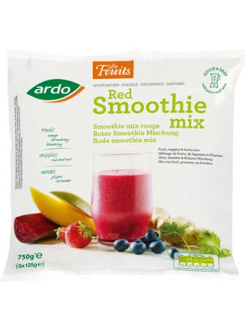 ARDO RED SMOOTHIE MIX 6 X 125G